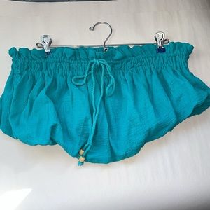 Free People Ettie Endless Summer Turquoise boho tube top